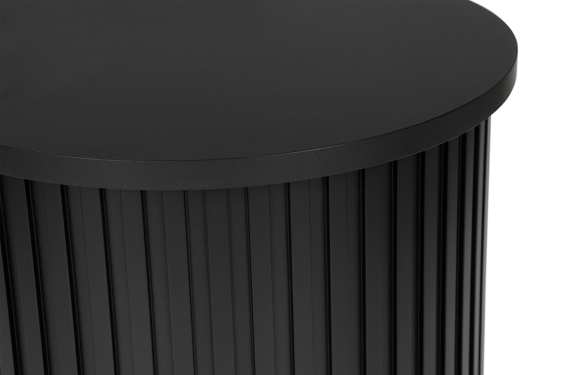 Stolik kawowy Rakkel okrągły 42cm czarny  - zdjęcie 3
