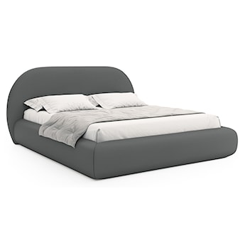 Łóżko tapicerowane 160x200 cm Buvio szare szenil