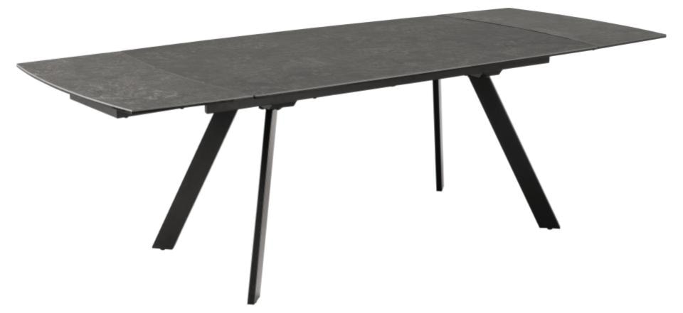 Stół do jadalni Canothe rozkładany ceramiczny czarny blat 160(240)x97x75 cm  - zdjęcie 3