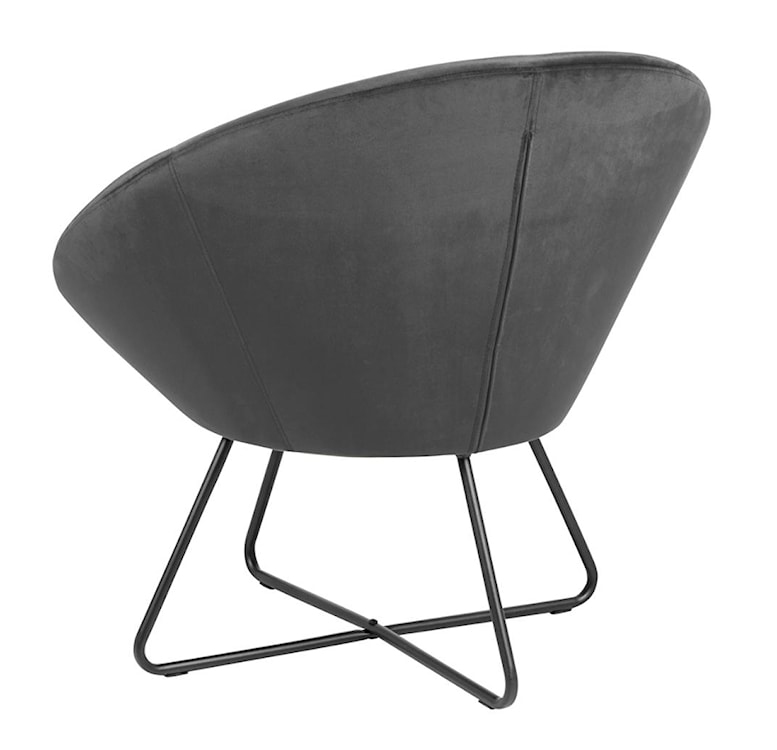 Fotel wypoczynkowy Celanic ciemnoszary velvet  - zdjęcie 4