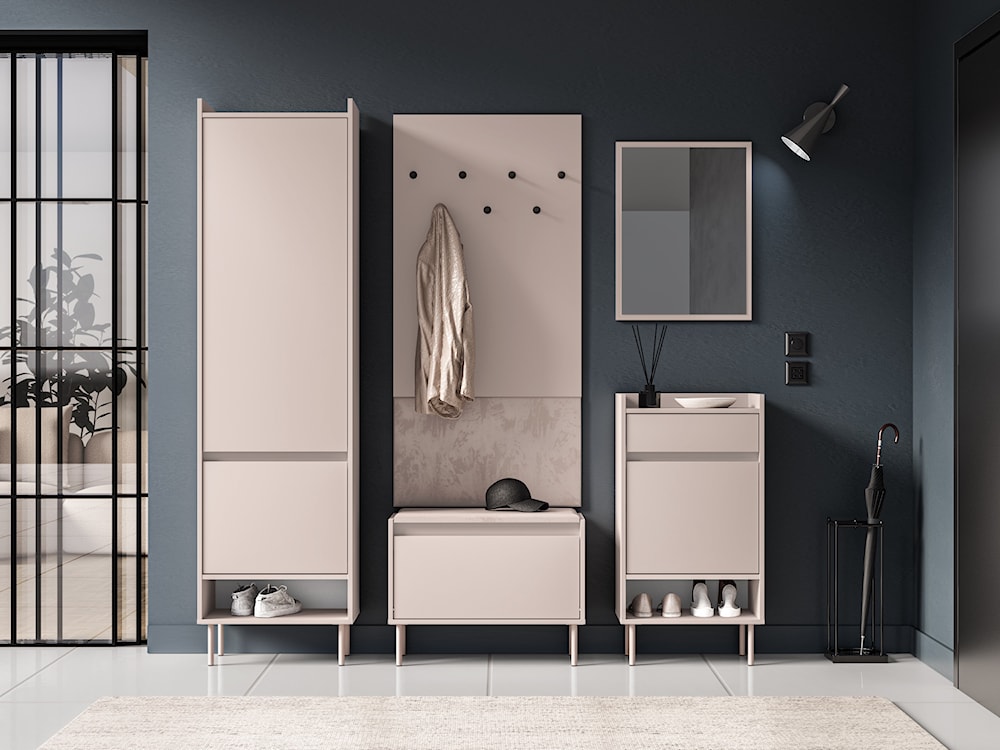 Szafa dwudrzwiowa Dioce 54 cm z drążkiem i półką Kaszmir  - zdjęcie 3