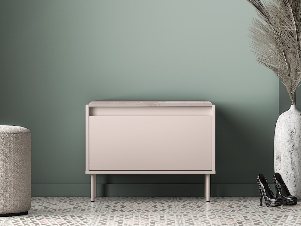 Szafka na buty Dioce z klapą i siedziskiem 69 cm Kaszmir  - zdjęcie 2