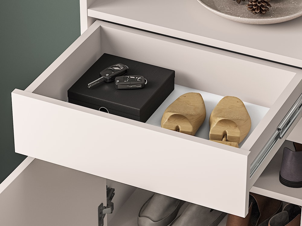 Szafka jednodrzwiowa na buty Dioce z szufladą 50 cm Kaszmir  - zdjęcie 7