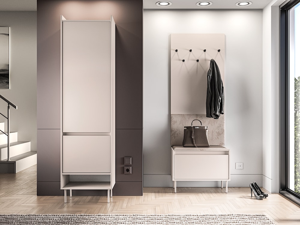 Szafa dwudrzwiowa Dioce 54 cm z drążkiem i półką Kaszmir  - zdjęcie 4