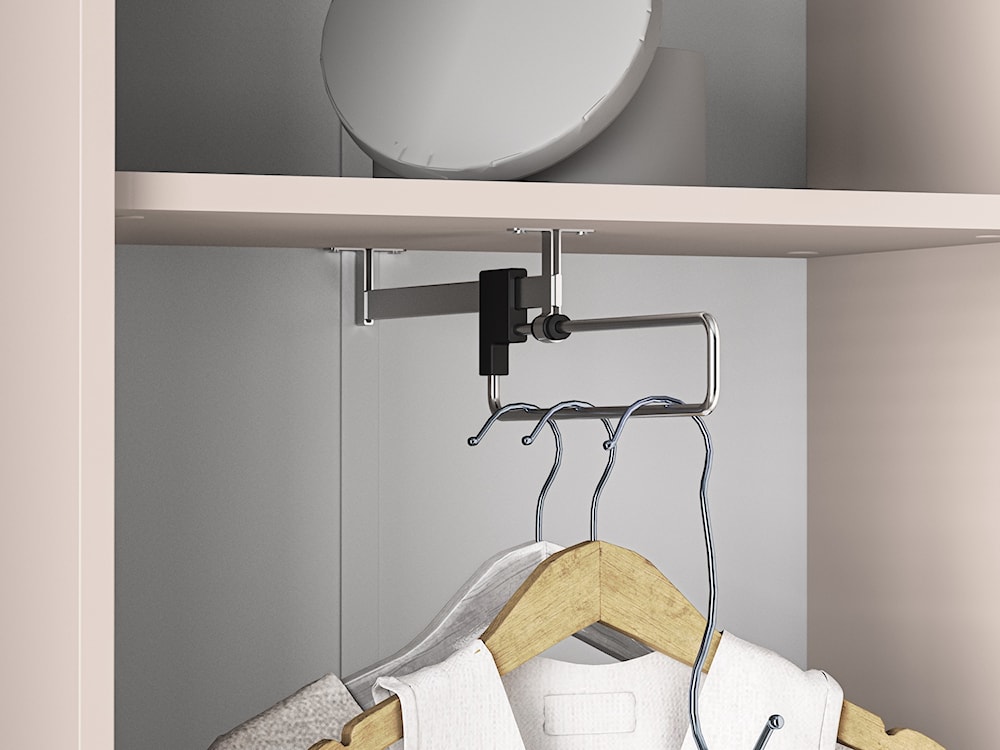 Szafa dwudrzwiowa Dioce 54 cm z drążkiem i półką Kaszmir  - zdjęcie 7