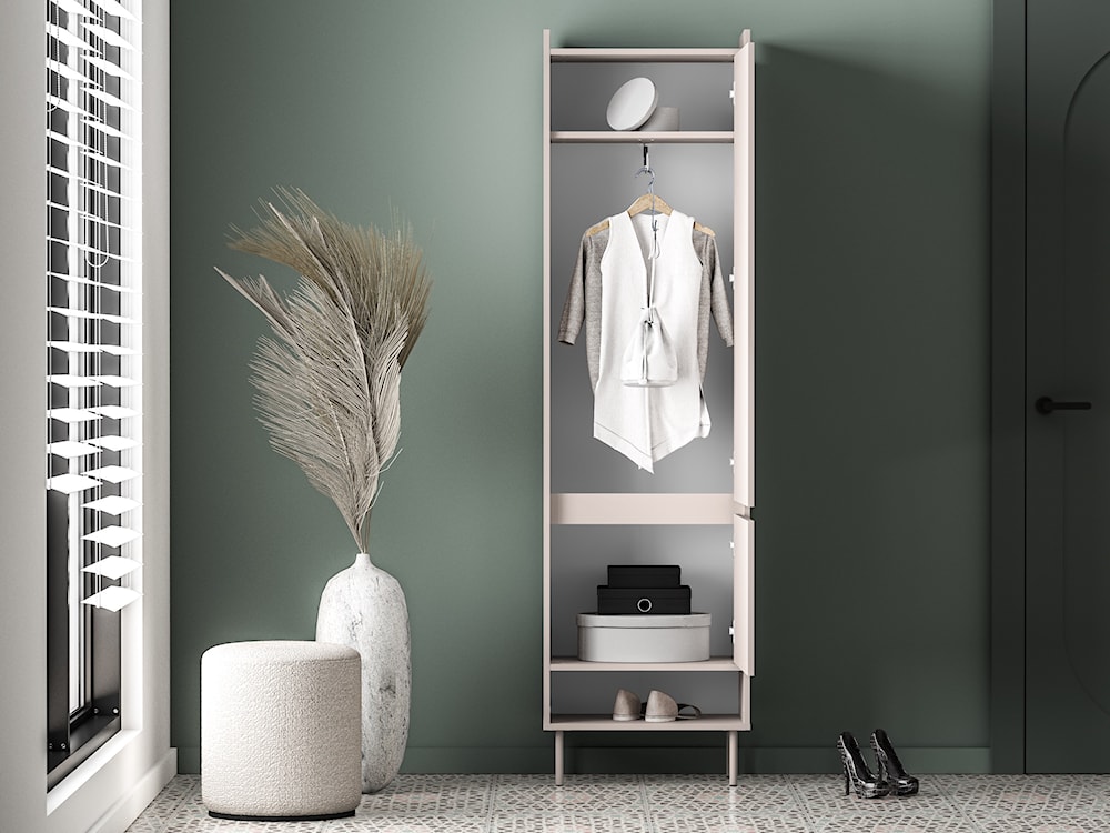 Szafa dwudrzwiowa Dioce 54 cm z drążkiem i półką Kaszmir  - zdjęcie 8