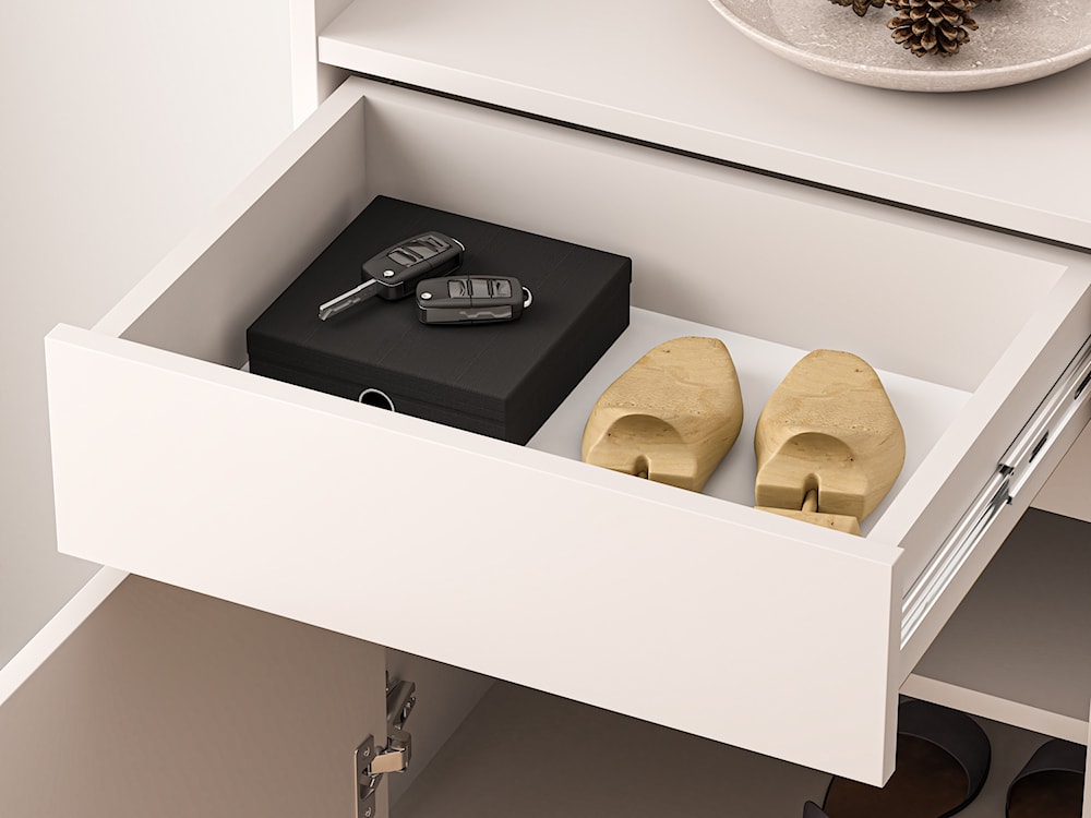 Szafka jednodrzwiowa na buty Dioce z szufladą 50 cm Kaszmir  - zdjęcie 7