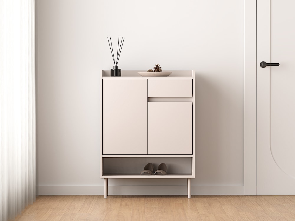Szafka dwudrzwiowa na buty Dioce z szufladą 70 cm Kaszmir  - zdjęcie 2