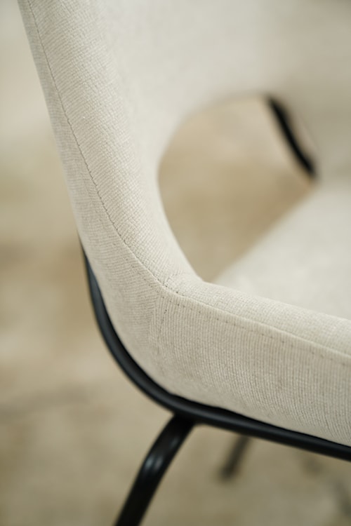 Krzesło tapicerowane Secribed beżowe  - zdjęcie 10