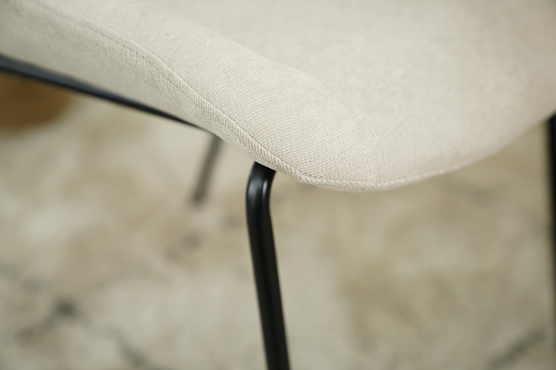 Krzesło tapicerowane Secribed beżowe  - zdjęcie 12