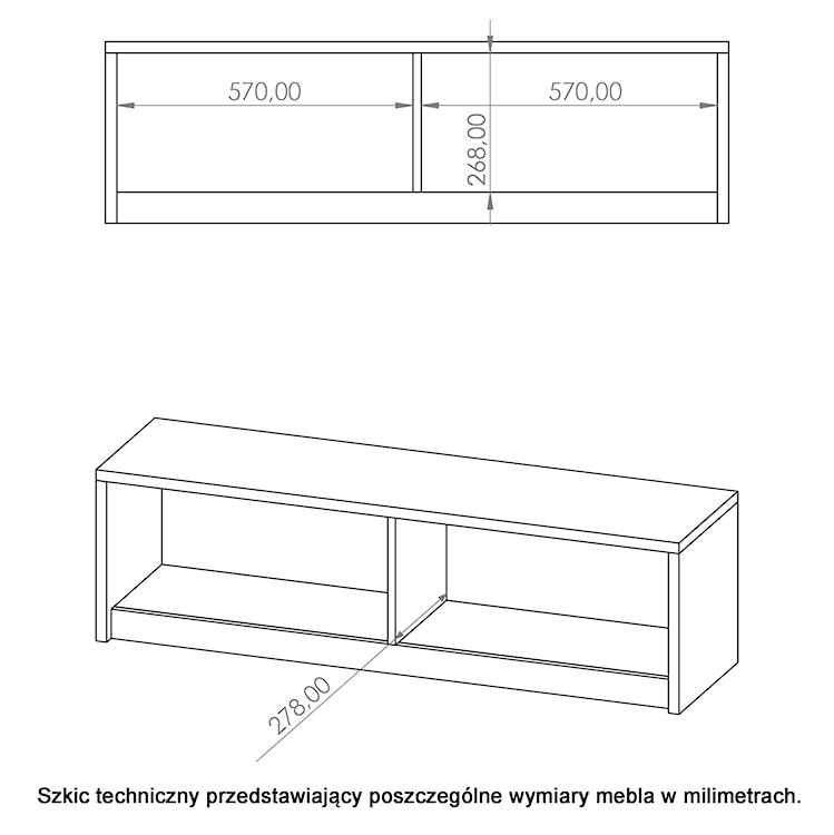 Półka Rikno 120 cm wisząca zamykana Dąb monastery / Czarny połysk z oświetleniem   - zdjęcie 5