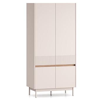 Szafa czterodrzwiowa Dunea 92 cm kaszmir/dąb