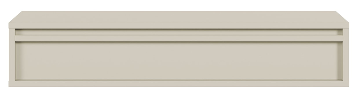 Konsola Evo z szufladą wisząca 90 cm Szary beż  - zdjęcie 6