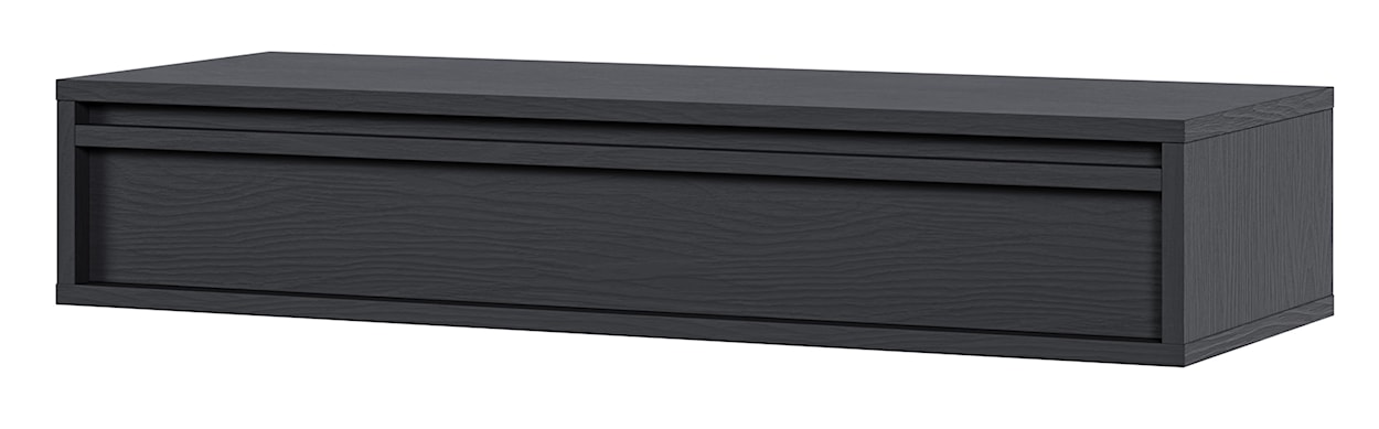 Konsola Evo z szufladą wisząca 90 cm Czarna