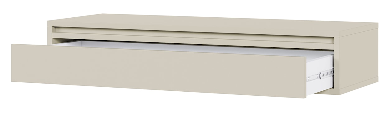 Konsola Evo z szufladą wisząca 90 cm Szary beż  - zdjęcie 3