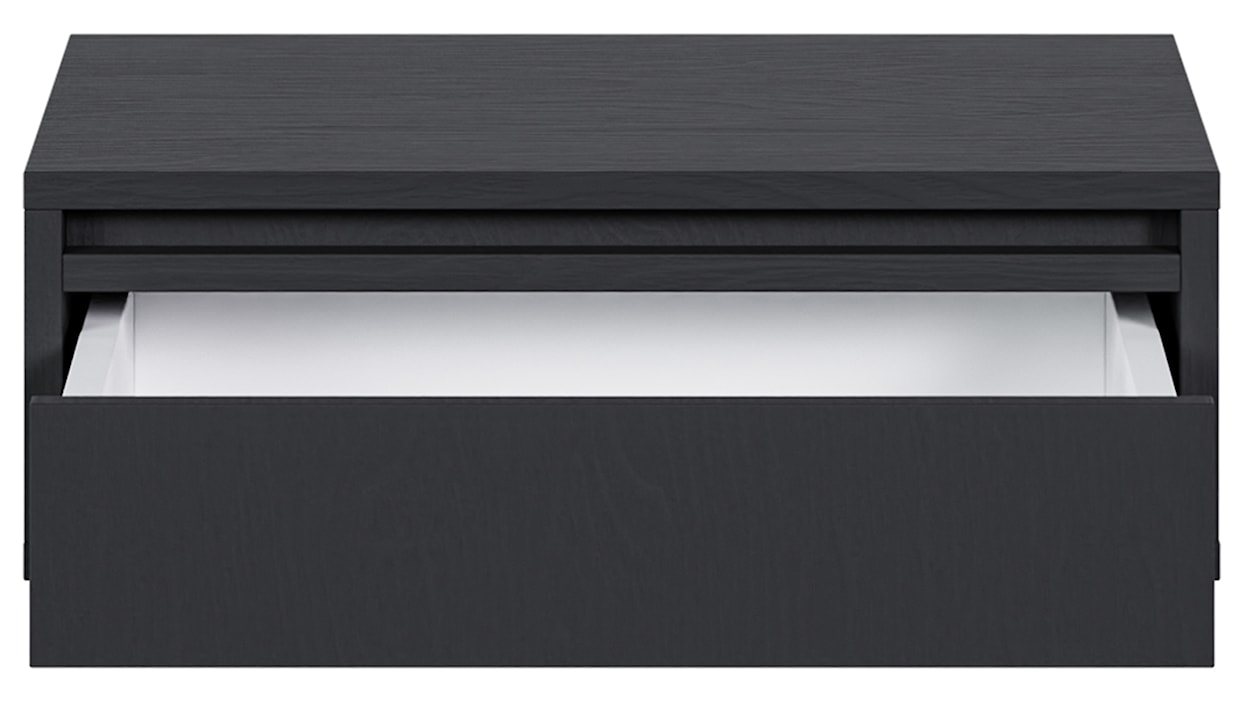 Szafka nocna Evo z szufladą wisząca 50 cm Czarny  - zdjęcie 3