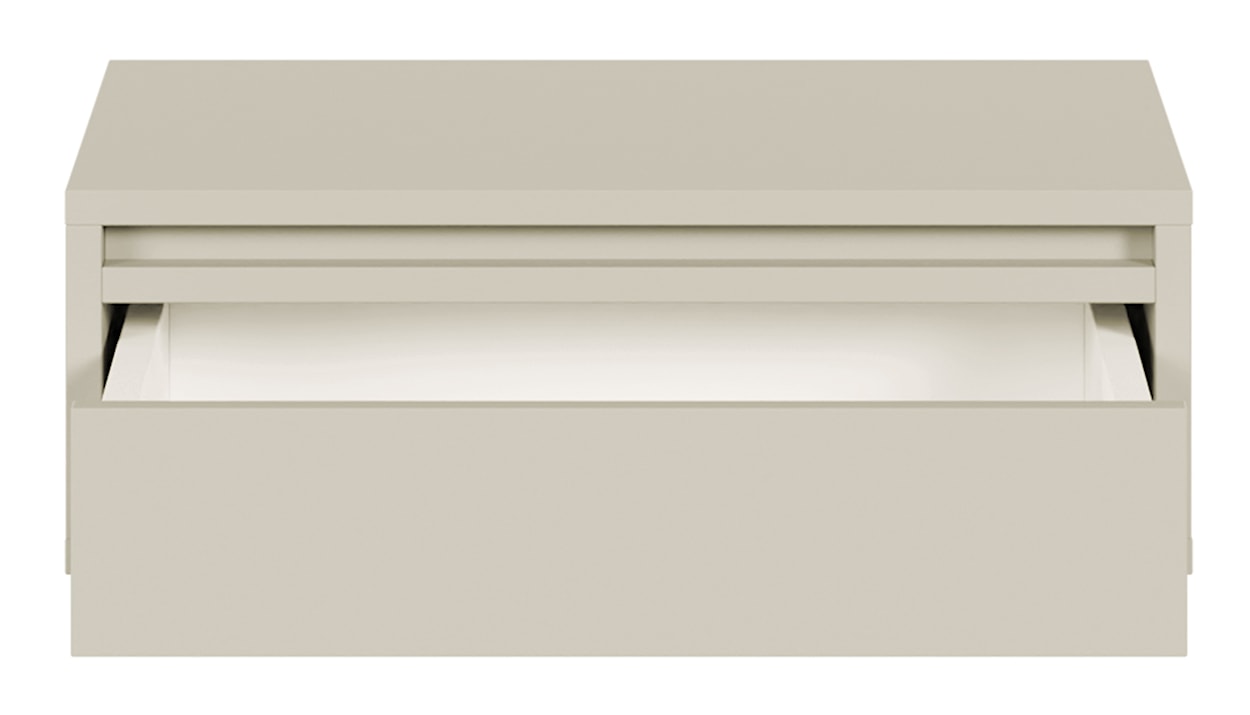 Szafka nocna Evo z szufladą wisząca 50 cm Szary beż  - zdjęcie 4