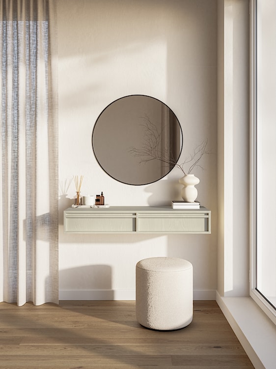 Toaletka Evo z szufladami wisząca 110 cm Beż piaskowy  - zdjęcie 2