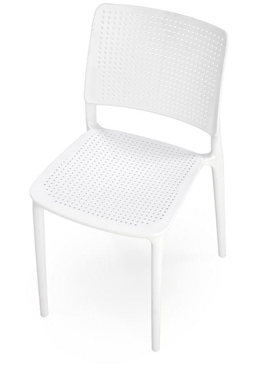 Krzesło z tworzywa Discyll białe  - zdjęcie 9
