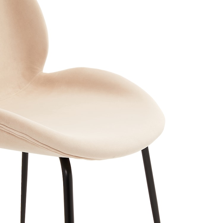 Krzesło tapicerowane Feneve beżowy velvet  - zdjęcie 2