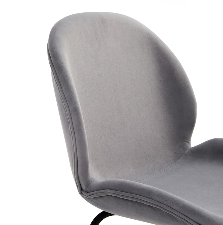 Krzesło tapicerowane Feneve szary velvet  - zdjęcie 3