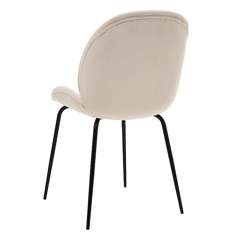 Krzesło tapicerowane Feneve kremowy velvet  - zdjęcie 4