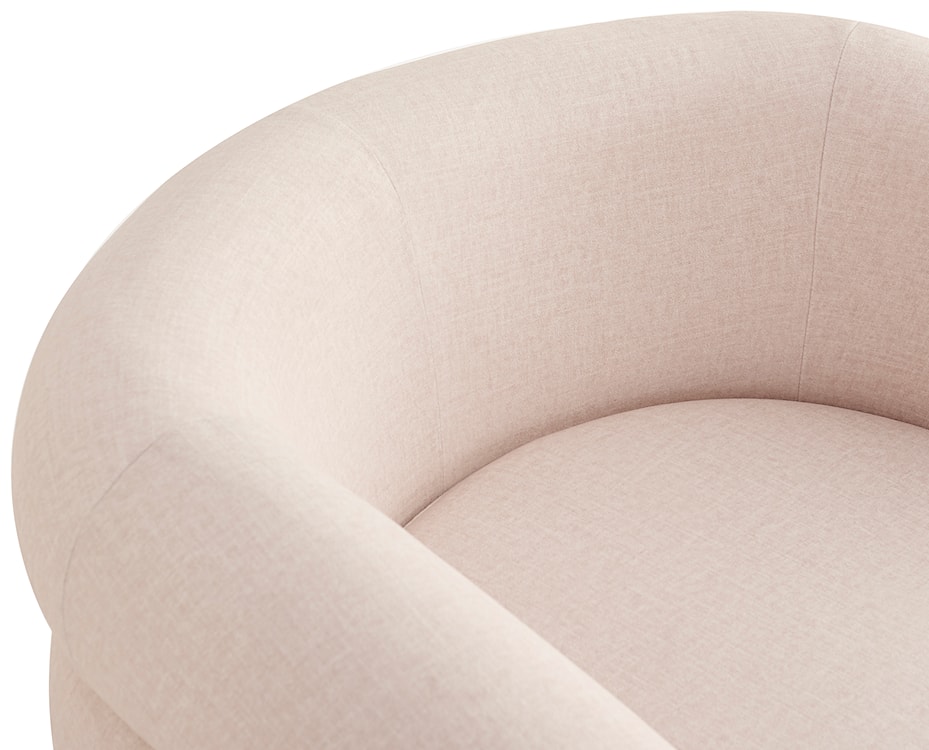 Fotel wypoczynkowy Flessa w tkaninie łatwoczyszczącej kremowy welur  - zdjęcie 6