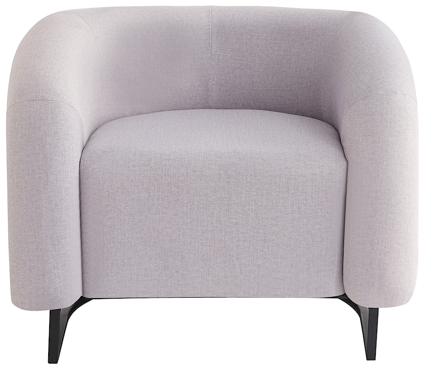 Fotel wypoczynkowy Flessa w tkaninie łatwoczyszczącej jasnoszary welur  - zdjęcie 3