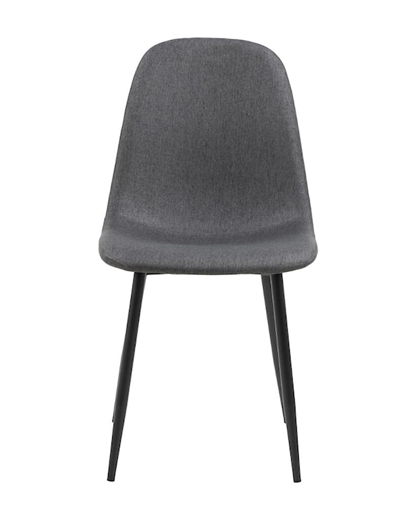 Krzesło tapicerowane Framons ciemnoszare na metalowych czarnych nóżkach  - zdjęcie 4