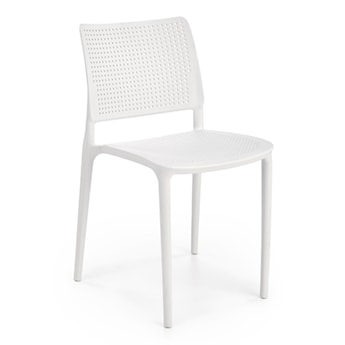 Krzesło z tworzywa Discyll białe