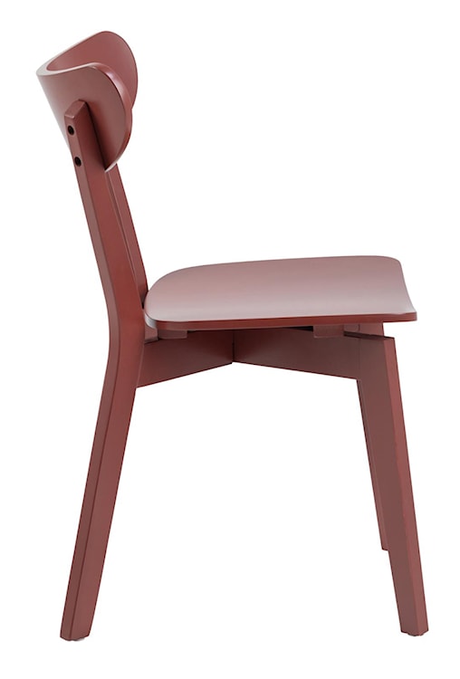 Krzesło drewniane Gemirro bordowe  - zdjęcie 5