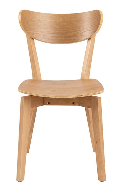 Krzesło drewniane Gemirro fornir dębowy lakierowany  - zdjęcie 4