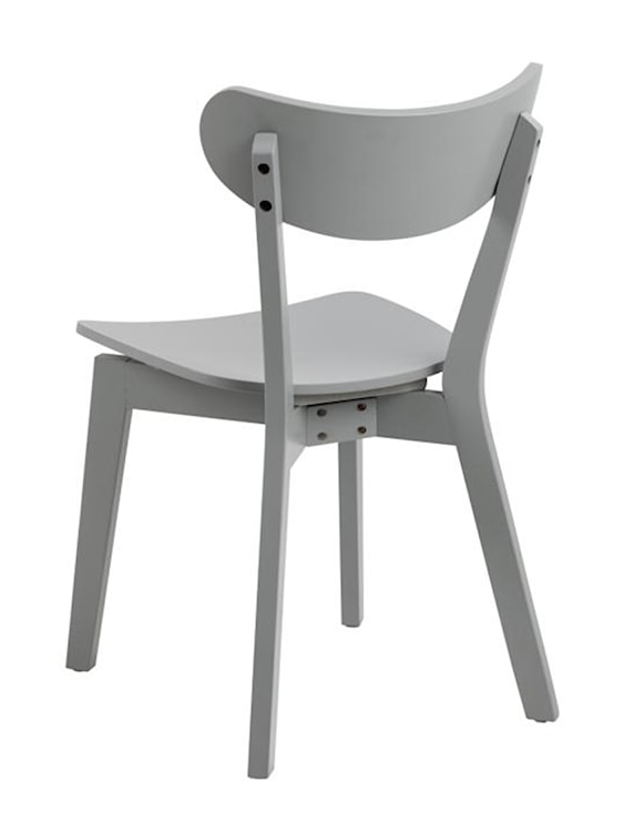 Krzesło drewniane Gemirro jasnoszare  - zdjęcie 6
