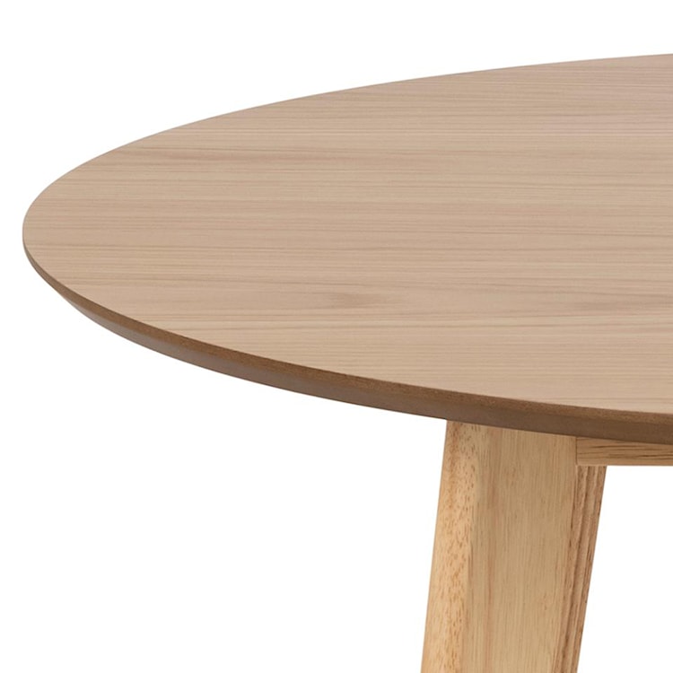 Stół okrągły Gemirro o średnicy 105 cm fornir dębowy  - zdjęcie 4