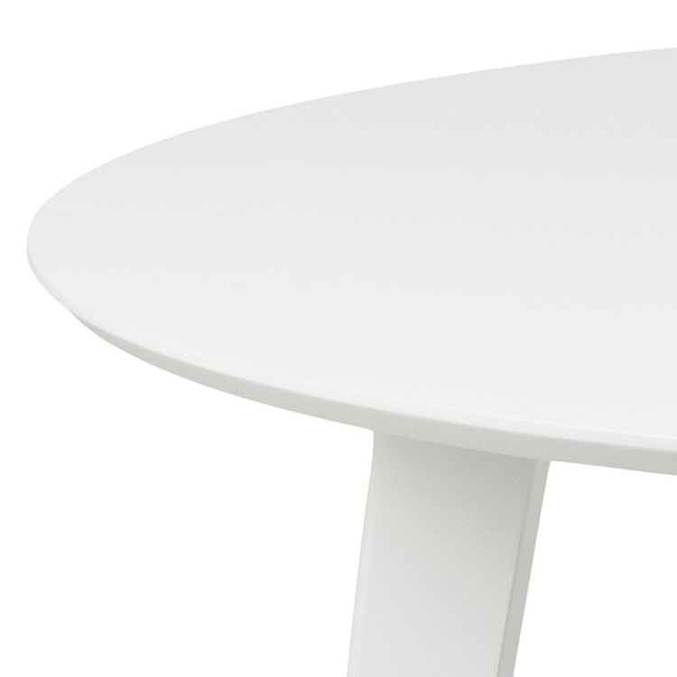 Stół okrągły Gemirro o średnicy 105 cm biały  - zdjęcie 4