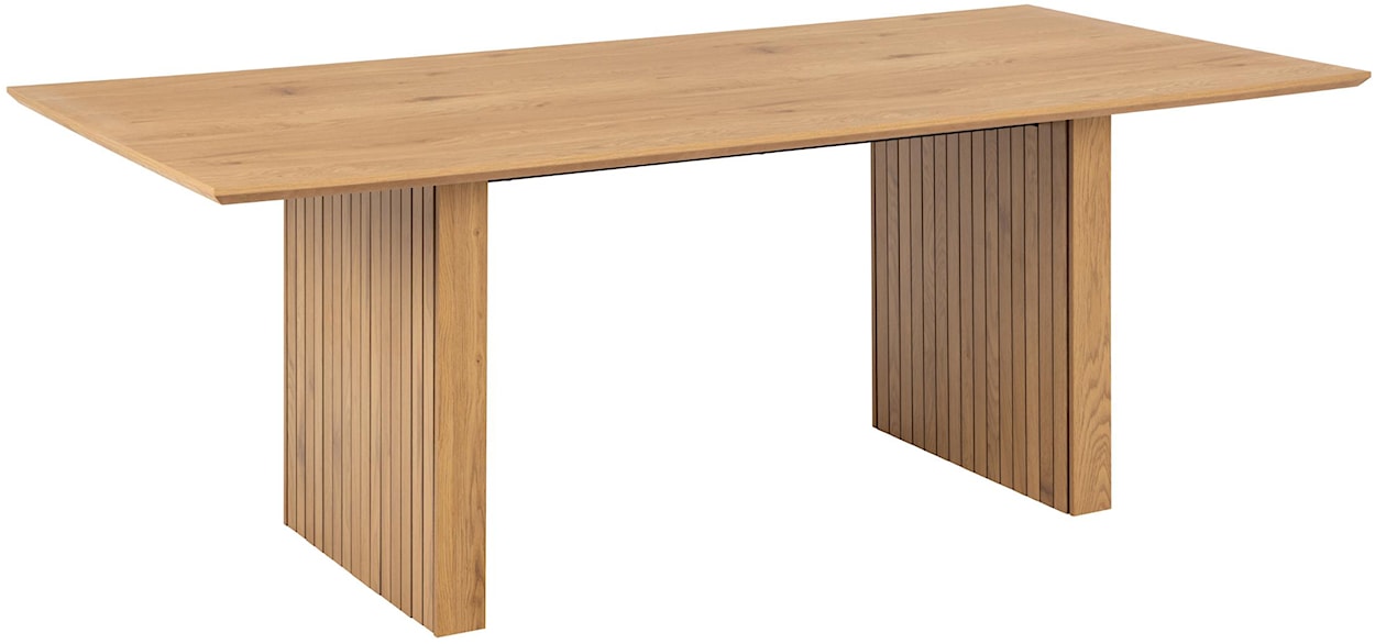 Stół Tellineo 210x100 cm z lamelowaną podstawą naturalny mat