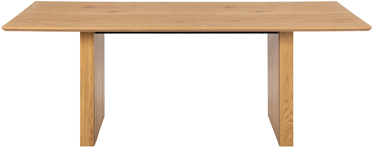 Stół Tellineo 210x100 cm z lamelowaną podstawą naturalny mat  - zdjęcie 4