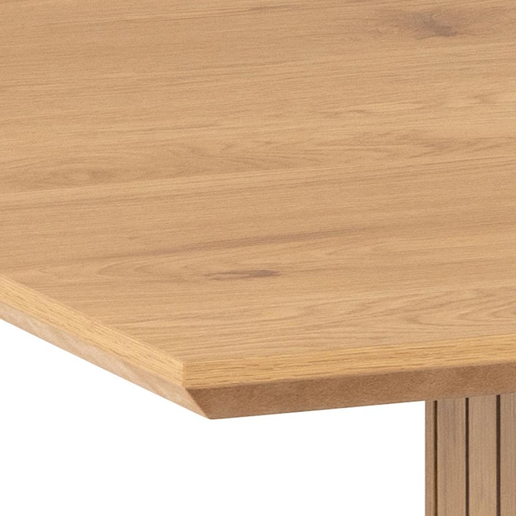 Stół Tellineo 210x100 cm z lamelowaną podstawą naturalny mat  - zdjęcie 5