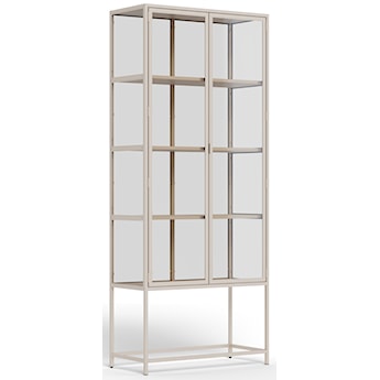 Witryna dwudrzwiowa Seaford 77 cm beżowa