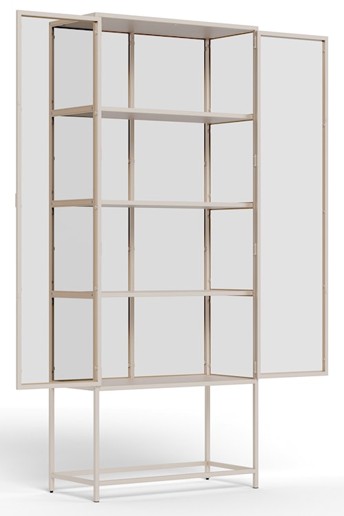 Witryna dwudrzwiowa Seaford 77 cm beżowa  - zdjęcie 5