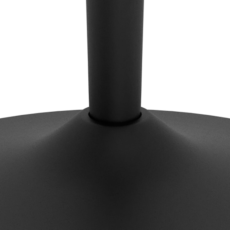 Stolik barowy Roshly średnica 80 cm czarny ceramiczny blat z metalową podstawą  - zdjęcie 6