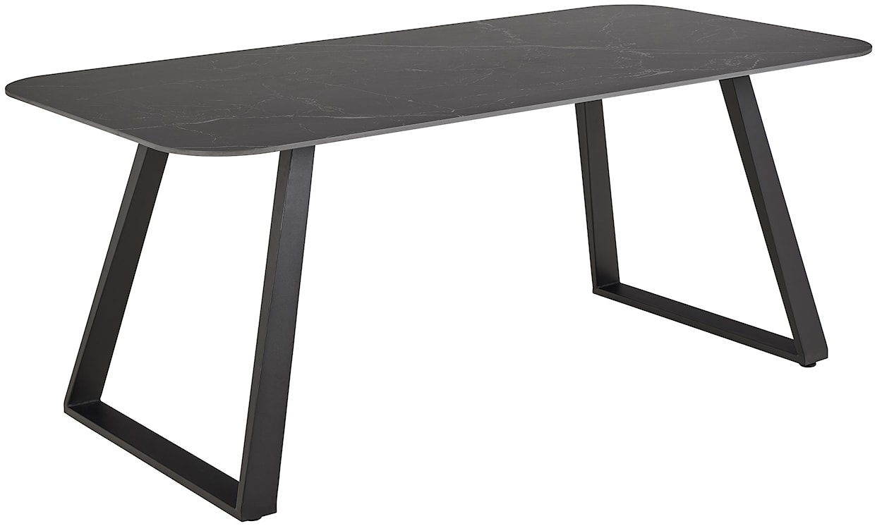 Stół do jadalni Antalya 180x90 cm grafitowy ceramiczny blat 