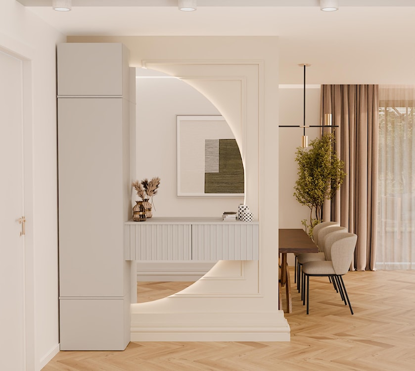 Garderoba jednodrzwiowa Haga z półkami 50 cm kaszmir  - zdjęcie 2