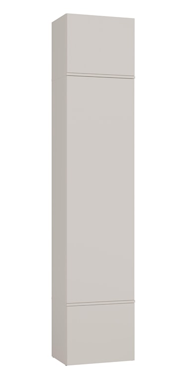 Garderoba jednodrzwiowa Haga z półkami 50 cm kaszmir 