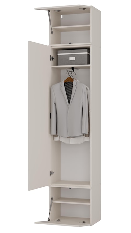 Garderoba jednodrzwiowa Haga z półkami 50 cm kaszmir  - zdjęcie 8