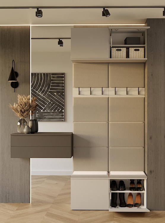 Garderoba Haga z wieszakami i półkami 100 cm kaszmir  - zdjęcie 4