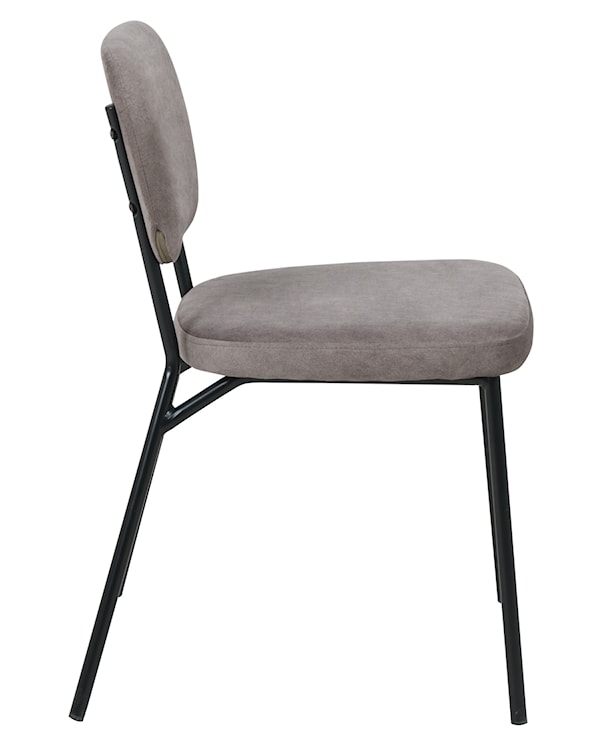 Krzesło tapicerowane Brevery brązowe  - zdjęcie 12