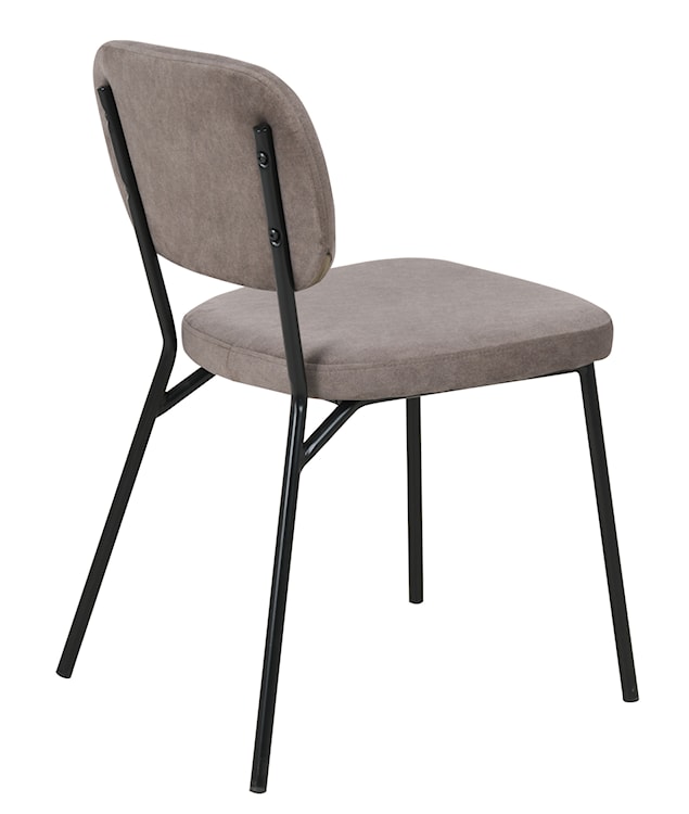 Krzesło tapicerowane Brevery brązowe  - zdjęcie 13