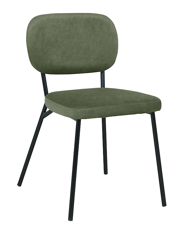 Krzesło tapicerowane Brevery oliwkowe