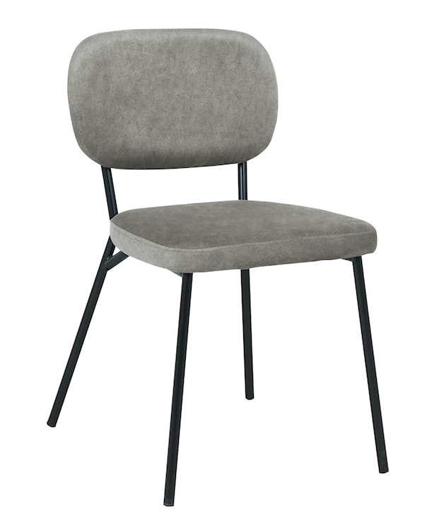 Krzesło tapicerowane Brevery szare